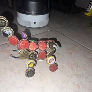 unique elephant figurine Soda bottle cap art statue Kenya Africa